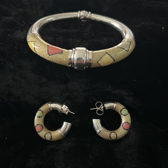 Sterling silver bangle - Picture 2 of 3